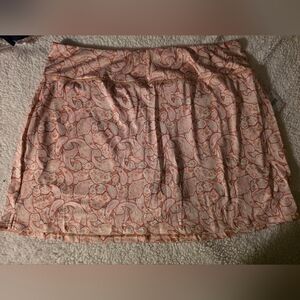 Kensie Pink and Orange Paisley Skort